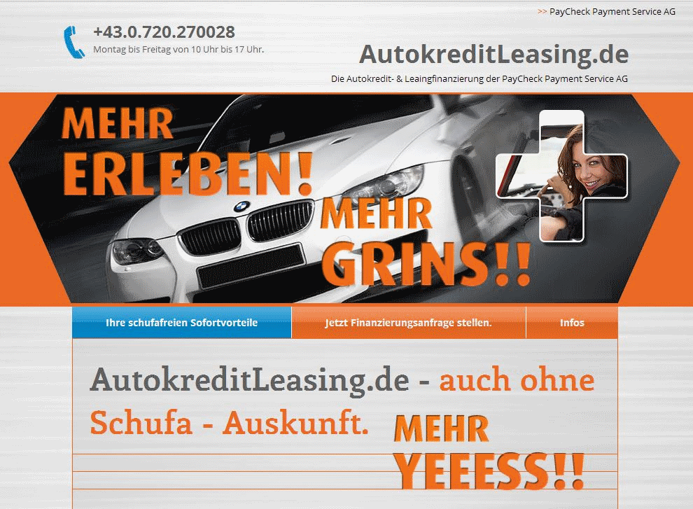 AutokreditLeasing.de | Autokredit & Autoleasing ohne Schufa direkt vom Leasing- & Kreditgeber